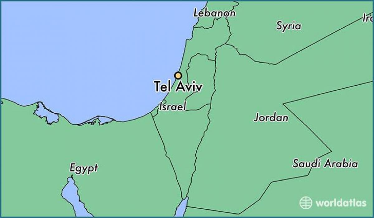 bản đồ của Tel Aviv thế giới