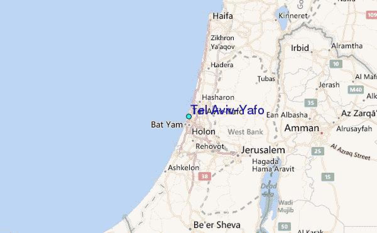 bản đồ của Tel Aviv tuần và điện thoại 