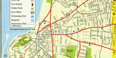 Bản đồ của ứng hamedina Tel Aviv