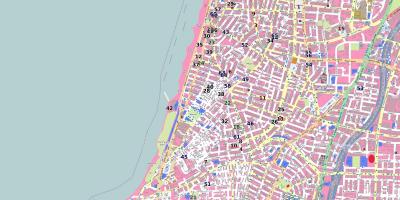 Bản đồ của shenkin đường Tel Aviv