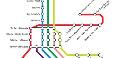 Tel Aviv nhà ga bản đồ