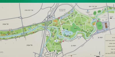 Bản đồ của yarkon sông